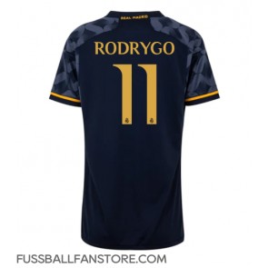 Real Madrid Rodrygo Goes #11 Replik Auswärtstrikot Damen 2023-24 Kurzarm